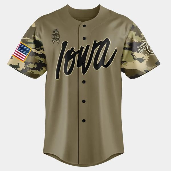 Iowa Cubs Military Appreciation Night 2025 Baseball Jersey