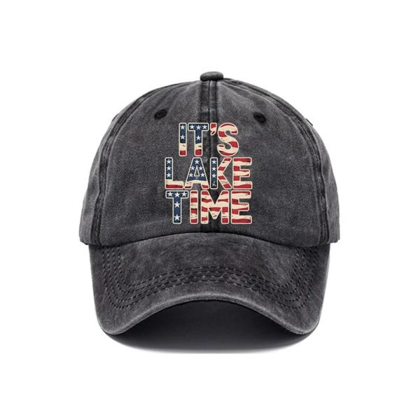 It’s Lake Time 4th Of July Cap
