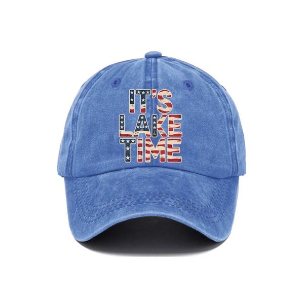 It’s Lake Time 4th Of July Cap