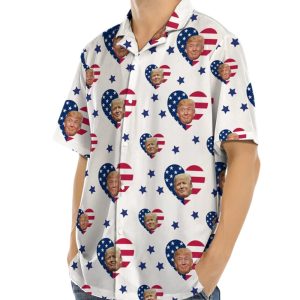 Trump American hearts Hawaiian Shirt1