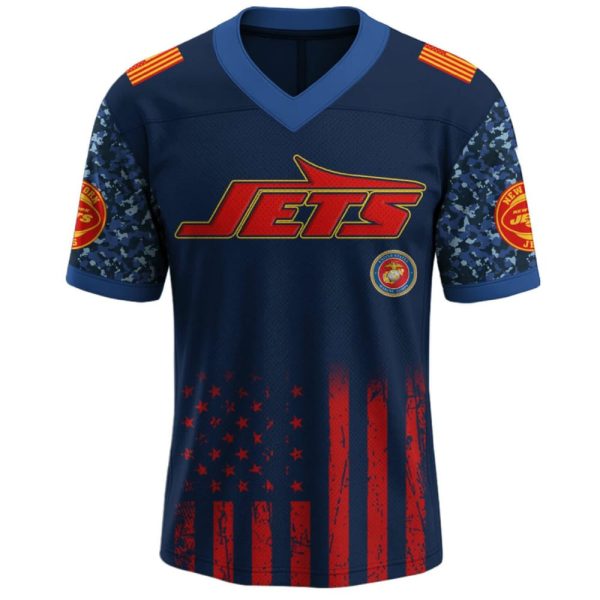 Jets US USMC 250th Birthday Football Jersey 2025