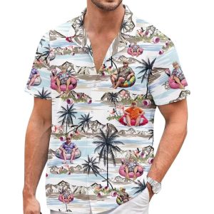 Trump Summer Breeze Is Coming Hawaiian Aloha Shirt1