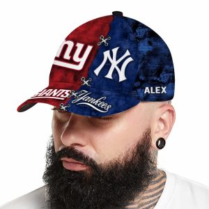 NY Giants x Yankees Customized Classic Cap1