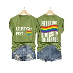 LGBTQ FDT Freedom Diversity Tolerance Shirt