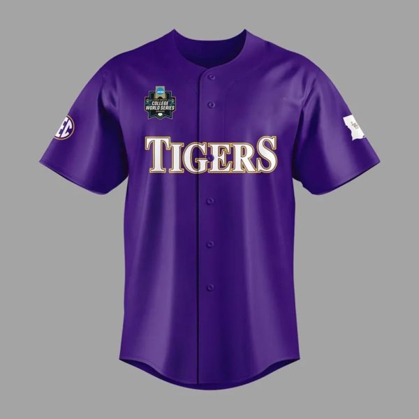 LSU Men’s College World Series Baseball Jersey 2025