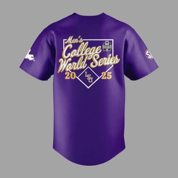 LSU Men’s College World Series Baseball Jersey 2025