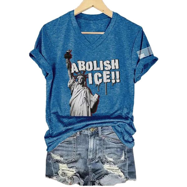 Liberty Statue Abolish Ice Shirt