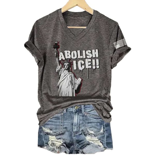 Liberty Statue Abolish Ice Shirt