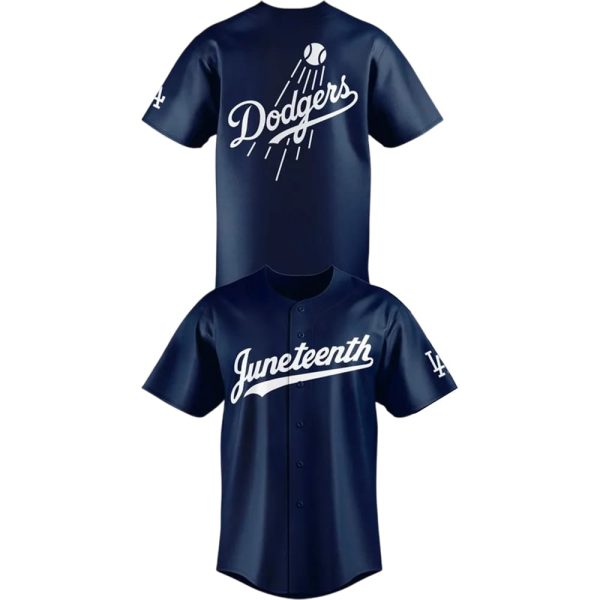 Lil Wayne Dodgers Juneteenth Baseball Jersey