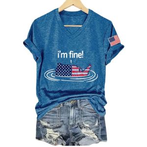 FDT Im Fine 4th of July Shirt3