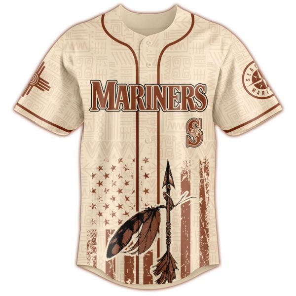 Mariners Native American Heritage Month Baseball Jersey 2025