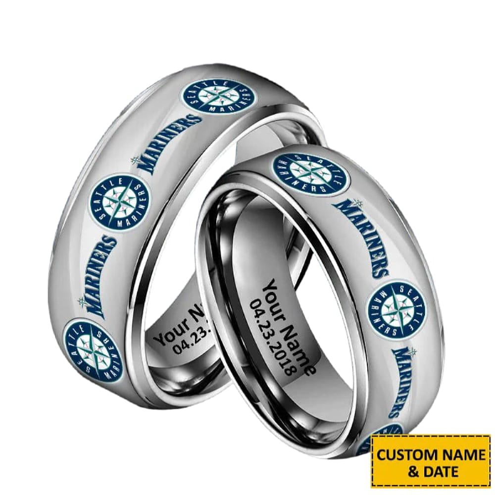 Mariners Special Rings Custom Any Name And Date Mariners Special Rings Custom Any Name And Date