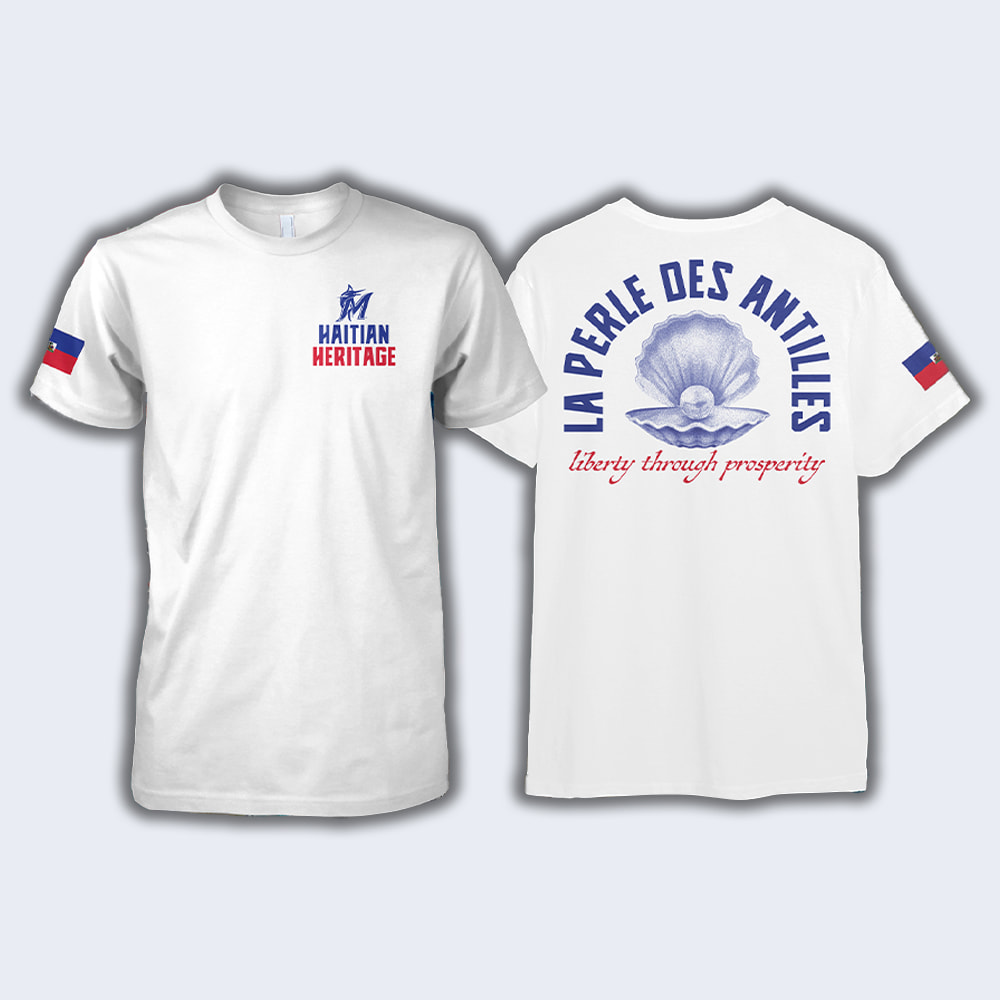 Marlins Haitian Heritage Celebration Shirt 2025 Giveaway 1 Marlins Haitian Heritage Celebration Shirt 2025 Giveaway