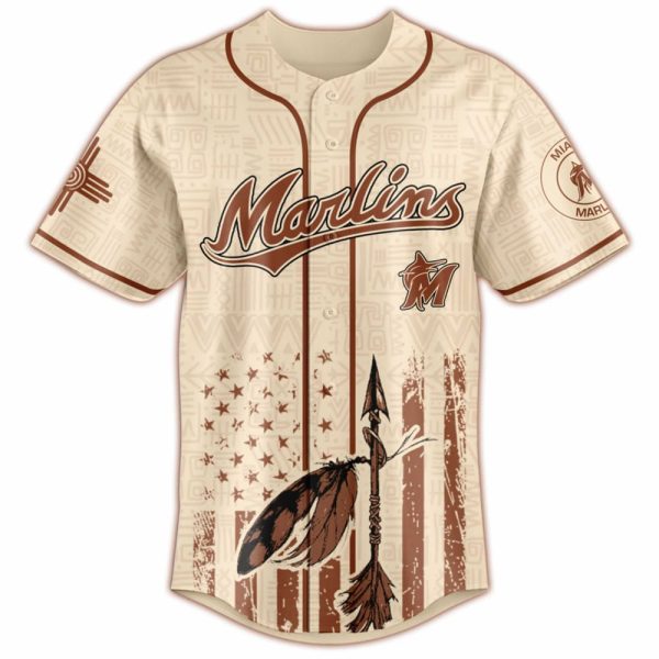 Marlins Native American Heritage Month Baseball Jersey 2025