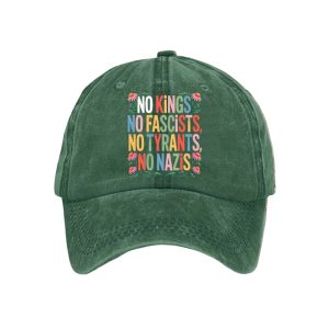 No Kings No Fascists No Tyrants No Nazis Hat3