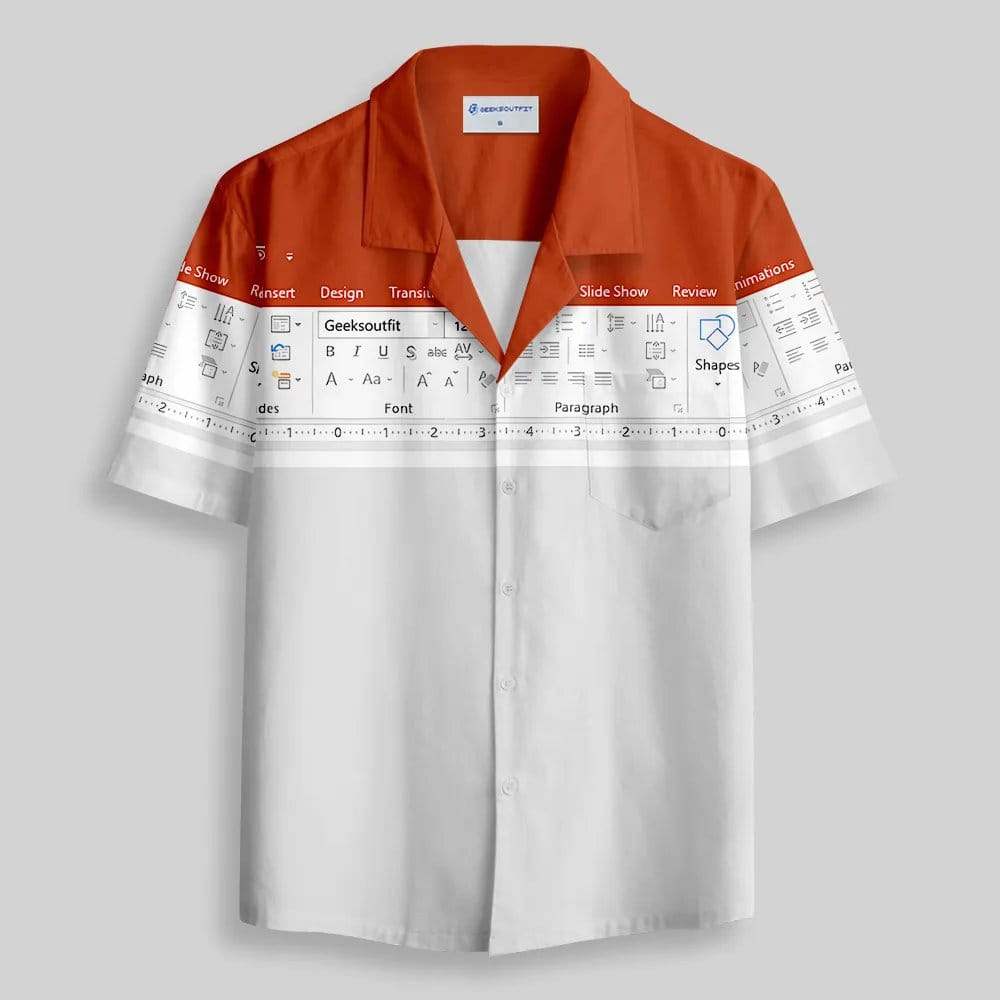Microsoft PowerPoint Hawaiian Shirt Microsoft PowerPoint Hawaiian Shirt