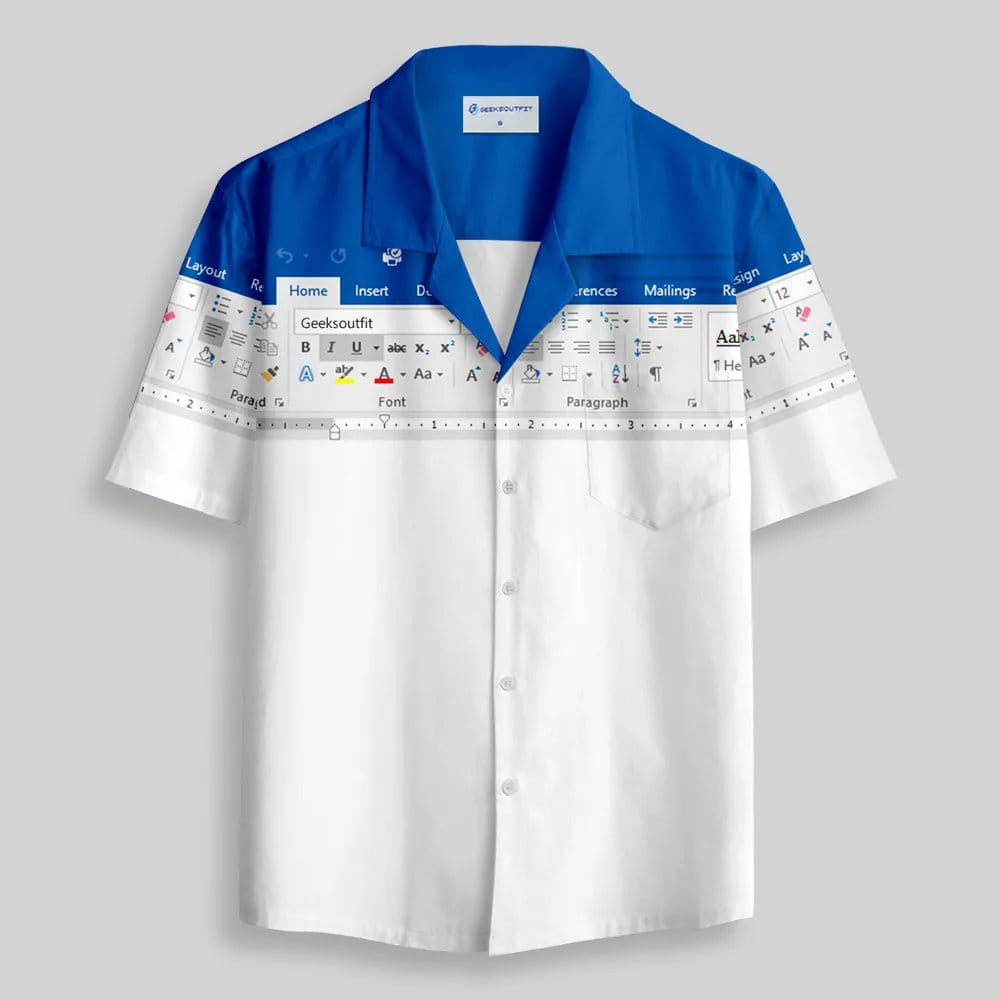 Microsoft Word Hawaiian Shirt Microsoft Word Hawaiian Shirt