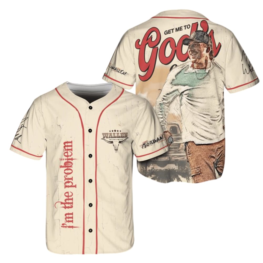 Morgan Wallen Get me to Gods country Baseball Jersey Morgan Wallen Get me to God's country Baseball Jersey