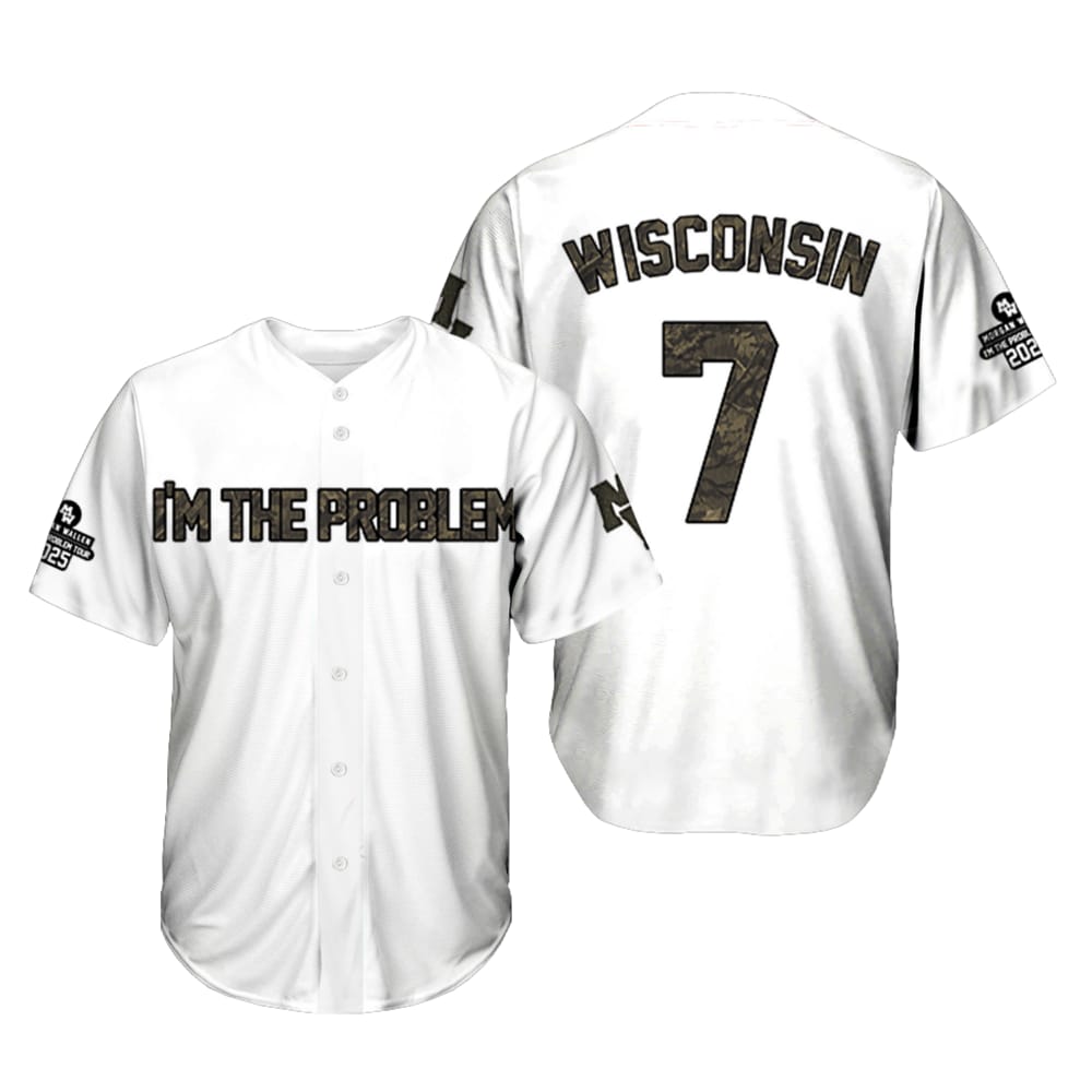 Morgan Wallen I'm The Problem Wisconsin Badgers Jersey Morgan Wallen I'm The Problem Wisconsin Badgers Jersey