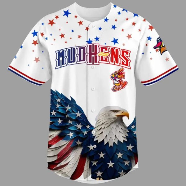 Mud Hens 4th of July USA Baseball Jersey