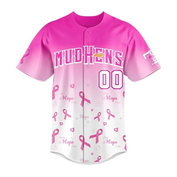 Mud Hens Pink in the Park Jersey 2025