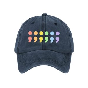 Retro Pride Mental Health Semicolon Suicide Prevention Print Baseball Cap2