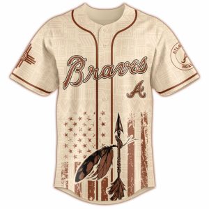 Braves Native American Heritage Month Baseball Jersey 20251
