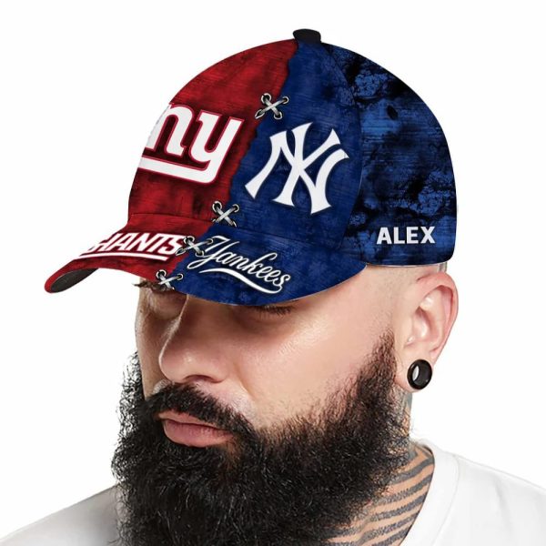 NY Giants x Yankees Customized Classic Cap