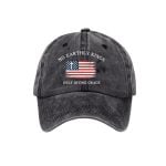 No Earthly Kings Only Divine Grace Print Baseball Cap