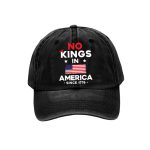 No King In America Since 1776 Printed Hat