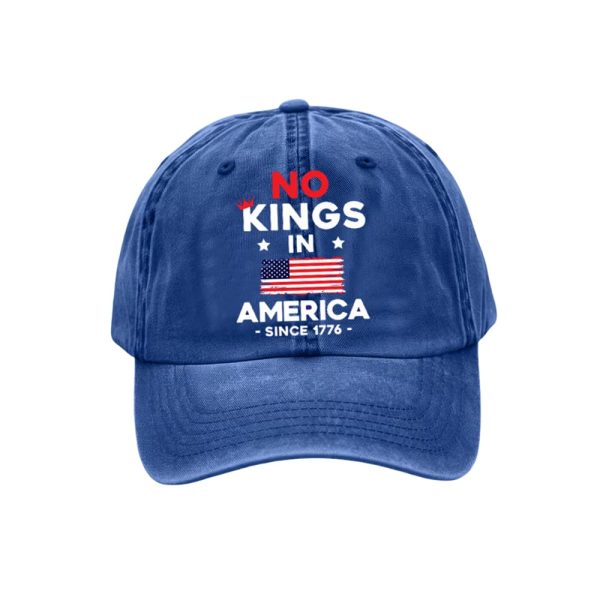 No King In America Since 1776 Printed Hat