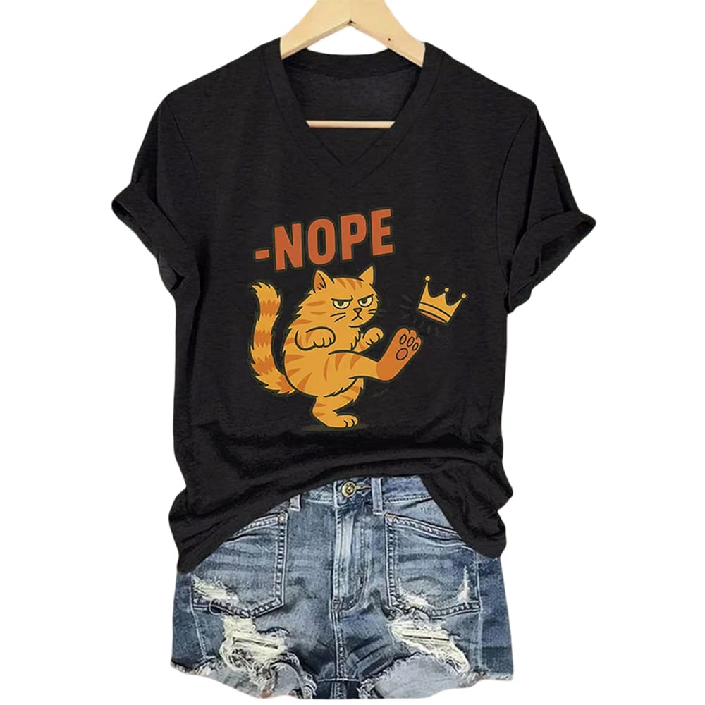 No Kings In America Cat Crown Nope Shirt No Kings In America Cat Crown Nope Shirt