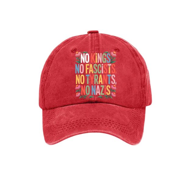 No Kings No Fascists No Tyrants No Nazis Hat