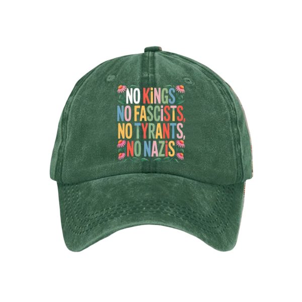 No Kings No Fascists No Tyrants No Nazis Hat