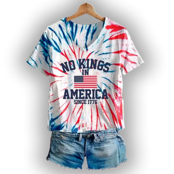 No Kings in America Since 1776 Tie Dye Shirt