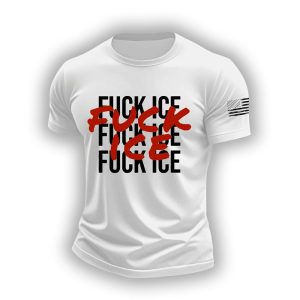 Fuck ICE Printed Casual T Shirt2