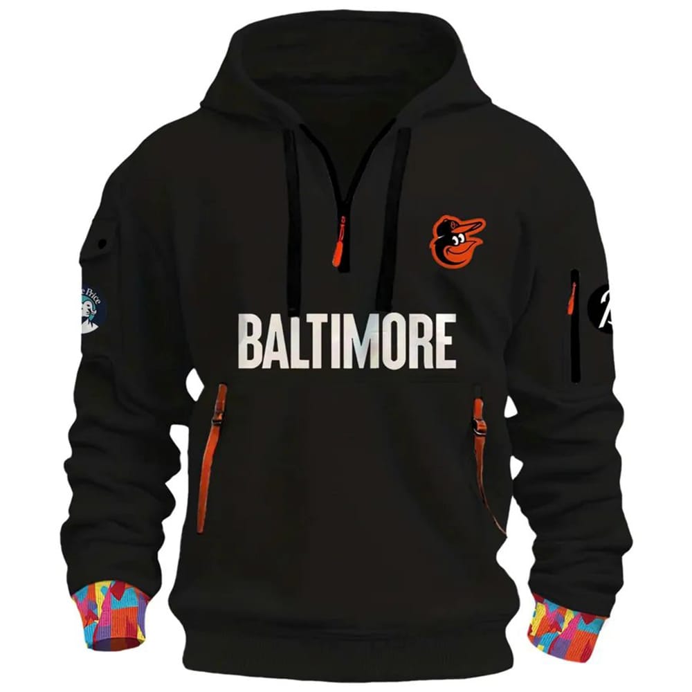 Orioles City Connect Quarter Zip Hoodie 2025 Orioles City Connect Quarter Zip Hoodie 2025