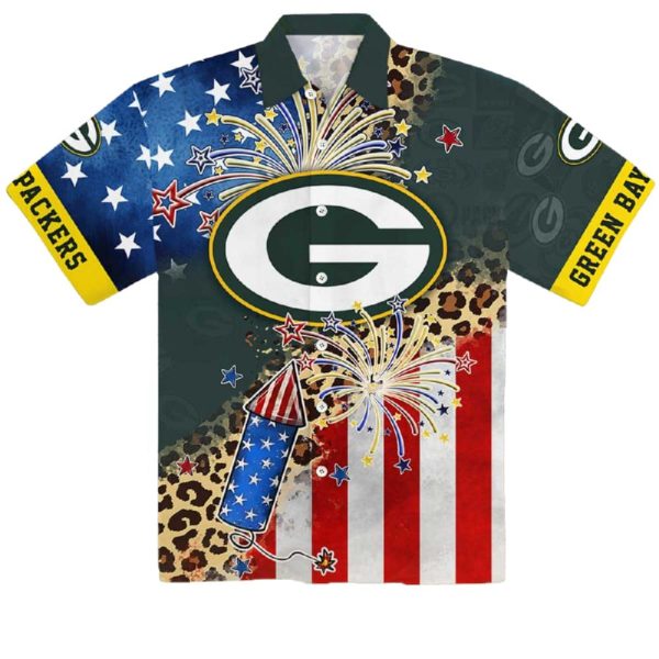 Packers 4th Of July Independence Day Hawaiian Shirt