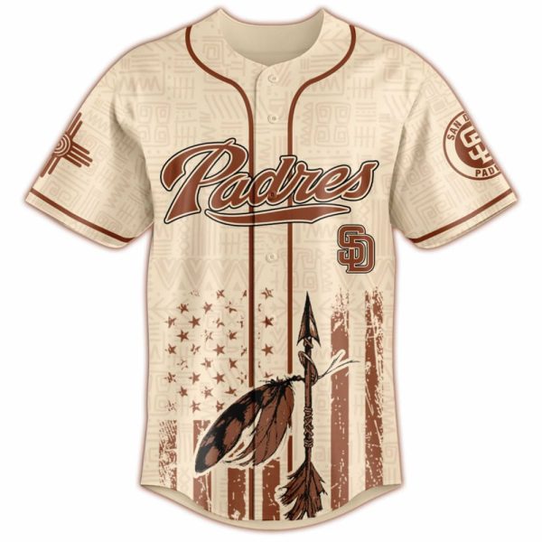 Padres Native American Heritage Month Baseball Jersey 2025
