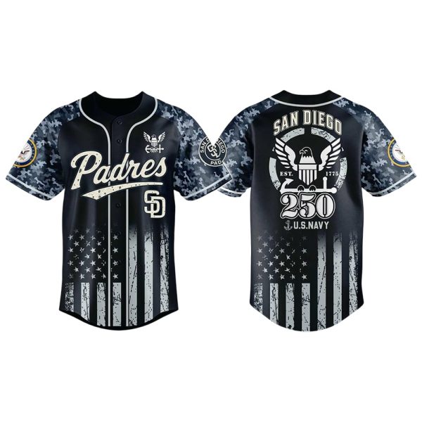 Padres x U.S. Navy 250 Years Tribute Baseball Jersey