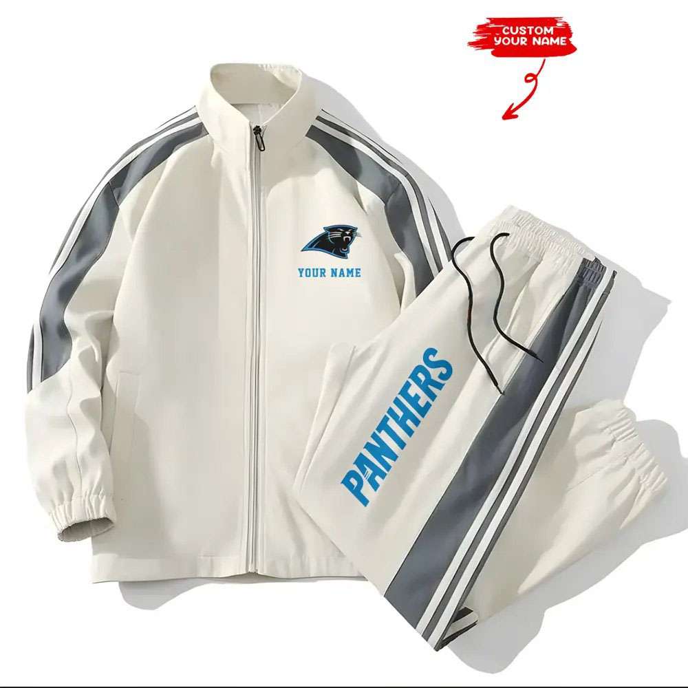 Panthers Football Unisex Style Versatile Sports Set Jacket And Pants Panthers Football Unisex Style Versatile Sports Set Jacket And Pants