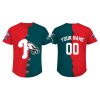 Personalized Philadelphia Phillies x Eagles Baseball Jersey