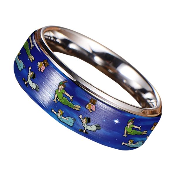 Peter Pan Silver Tungsten Rings
