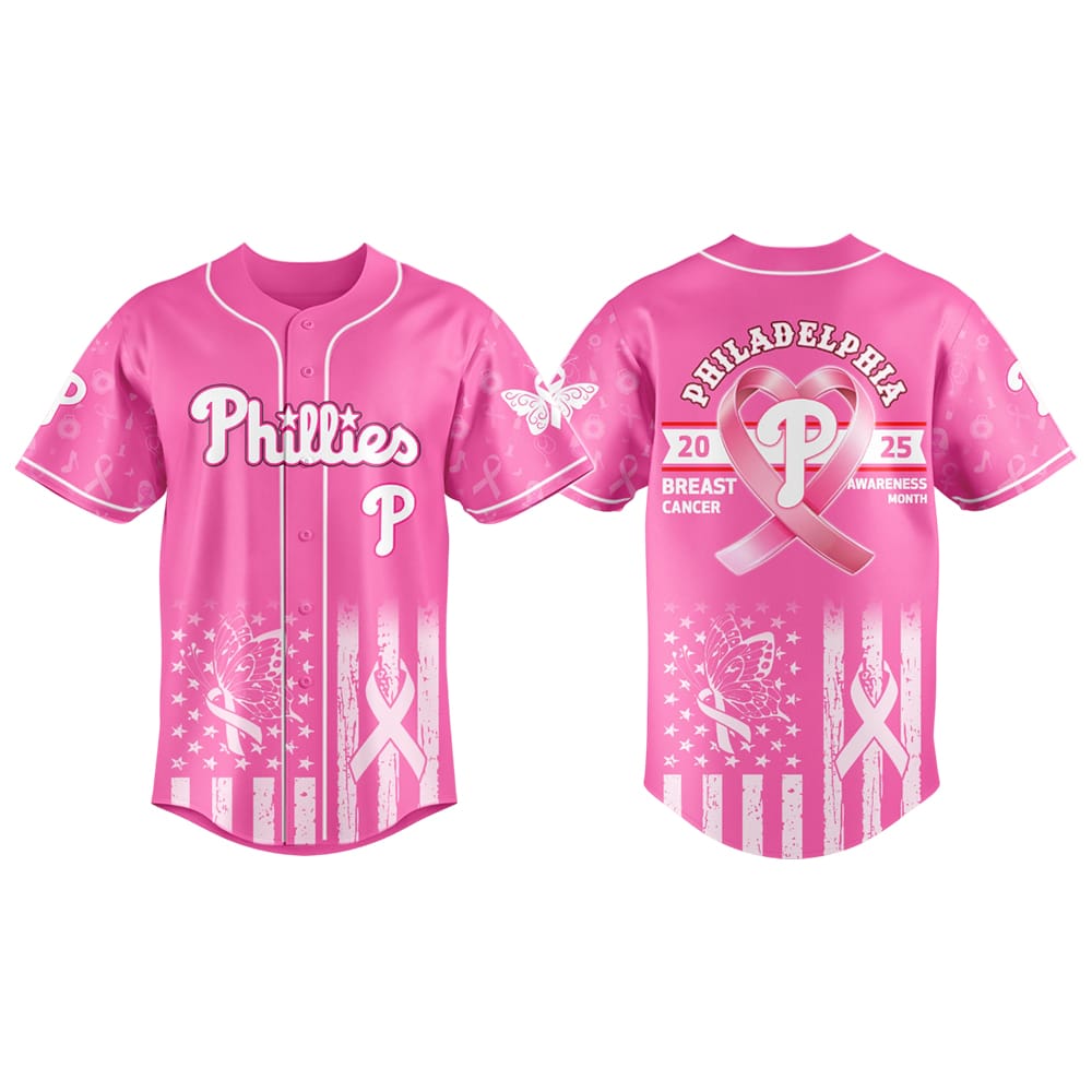 Phillies Special Breast Cancer Awareness Month 2025 Jersey Phillies Special Breast Cancer Awareness Month 2025 Jersey