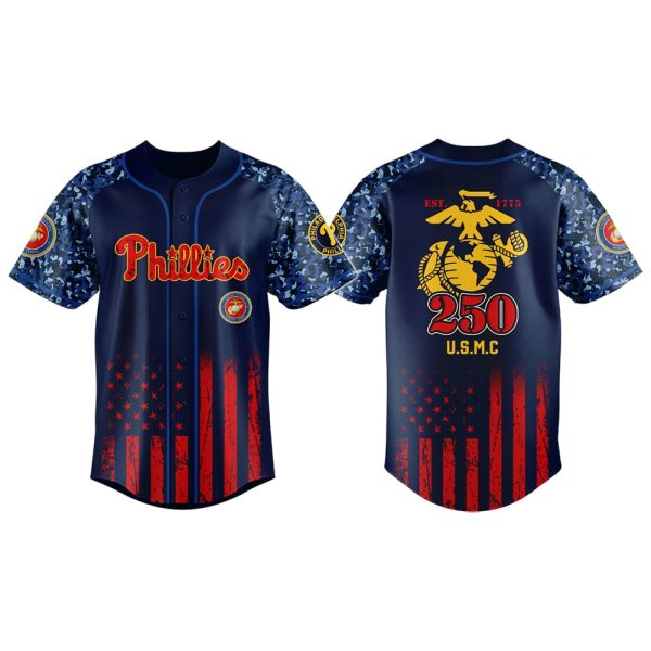 Phillies US USMC 250th Birthday Jersey 2025
