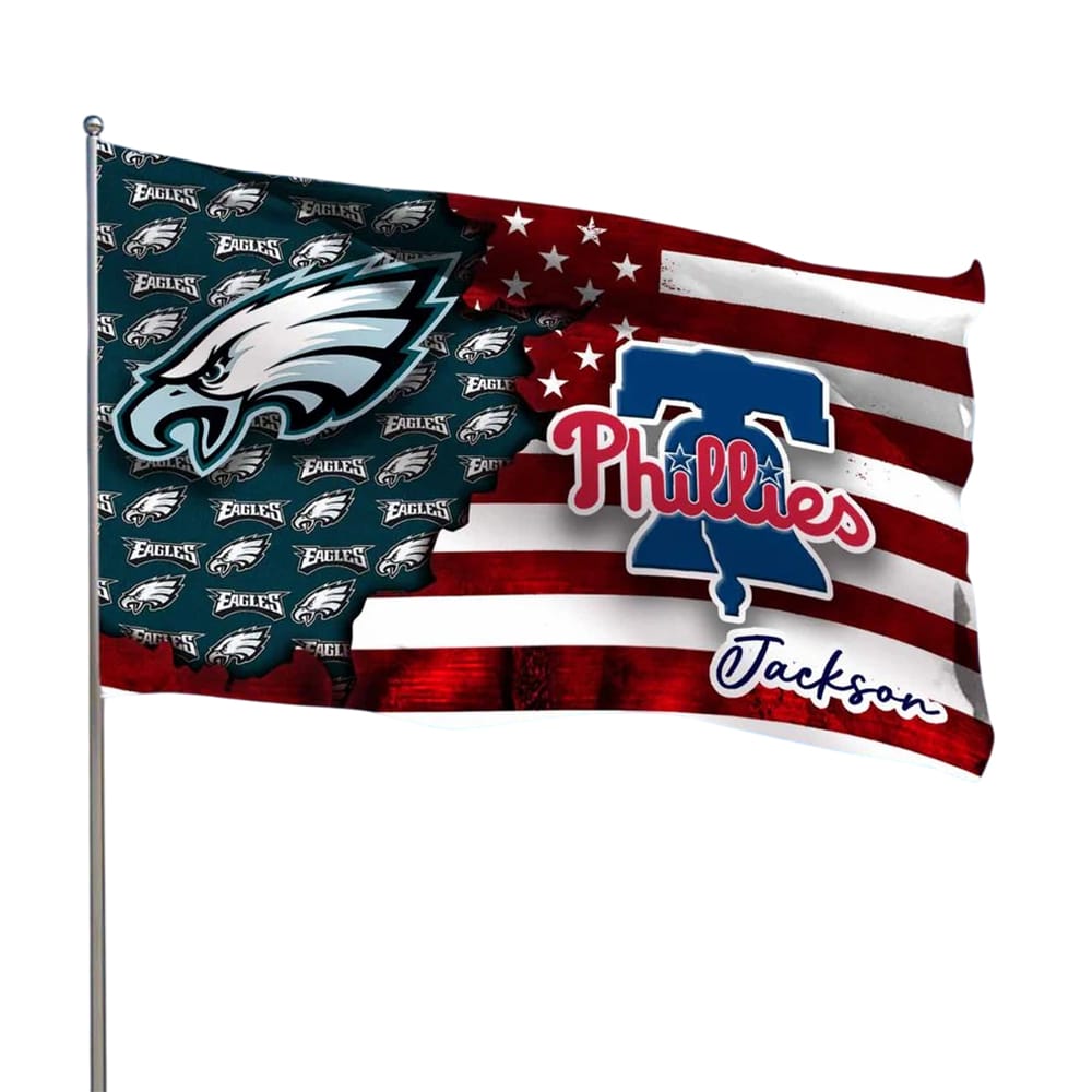 Philly Eagles Phillies Customized Flag Philly Eagles Phillies Customized Flag