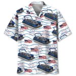 Pontoon Fireworks USA Hawaiian Shirt