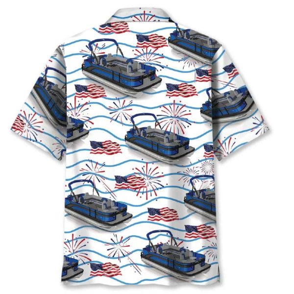 Pontoon Fireworks USA Hawaiian Shirt