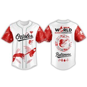 2025 Orioles World Blood Donor Day Jersey