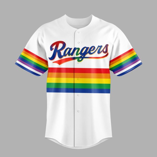 Rangers Pride Night 2025 Baseball Jersey